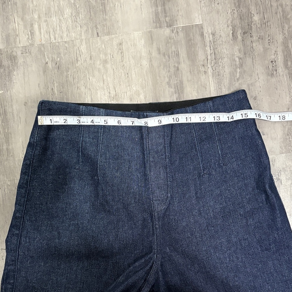SPANX Zero Waistband Cropped Wide Leg Jeans Size Large - Picture 8 of 13